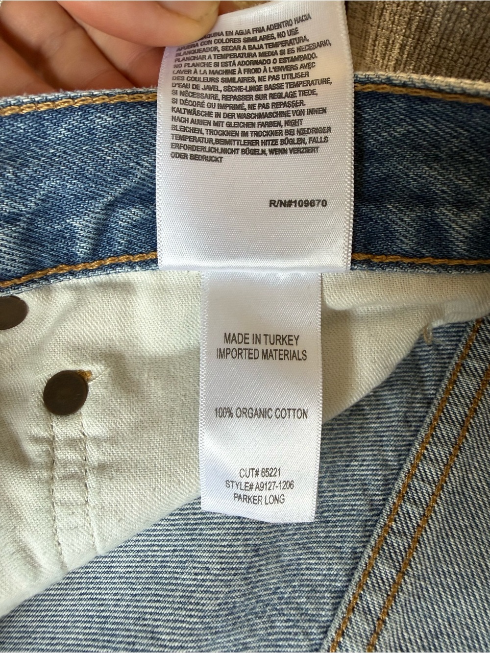 Agolde Light Wash High-Rise Button-Fly Denim Shorts - Picture 6 of 7